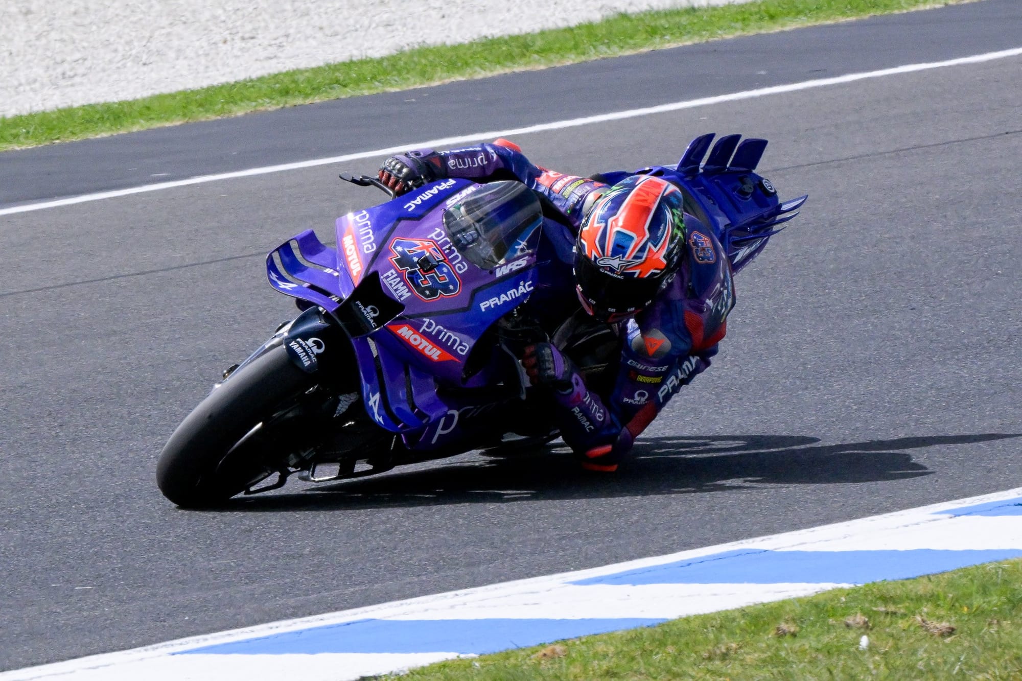 Australian MotoGP rider Jack Miller in action on the track. Photo: IanR Photography.