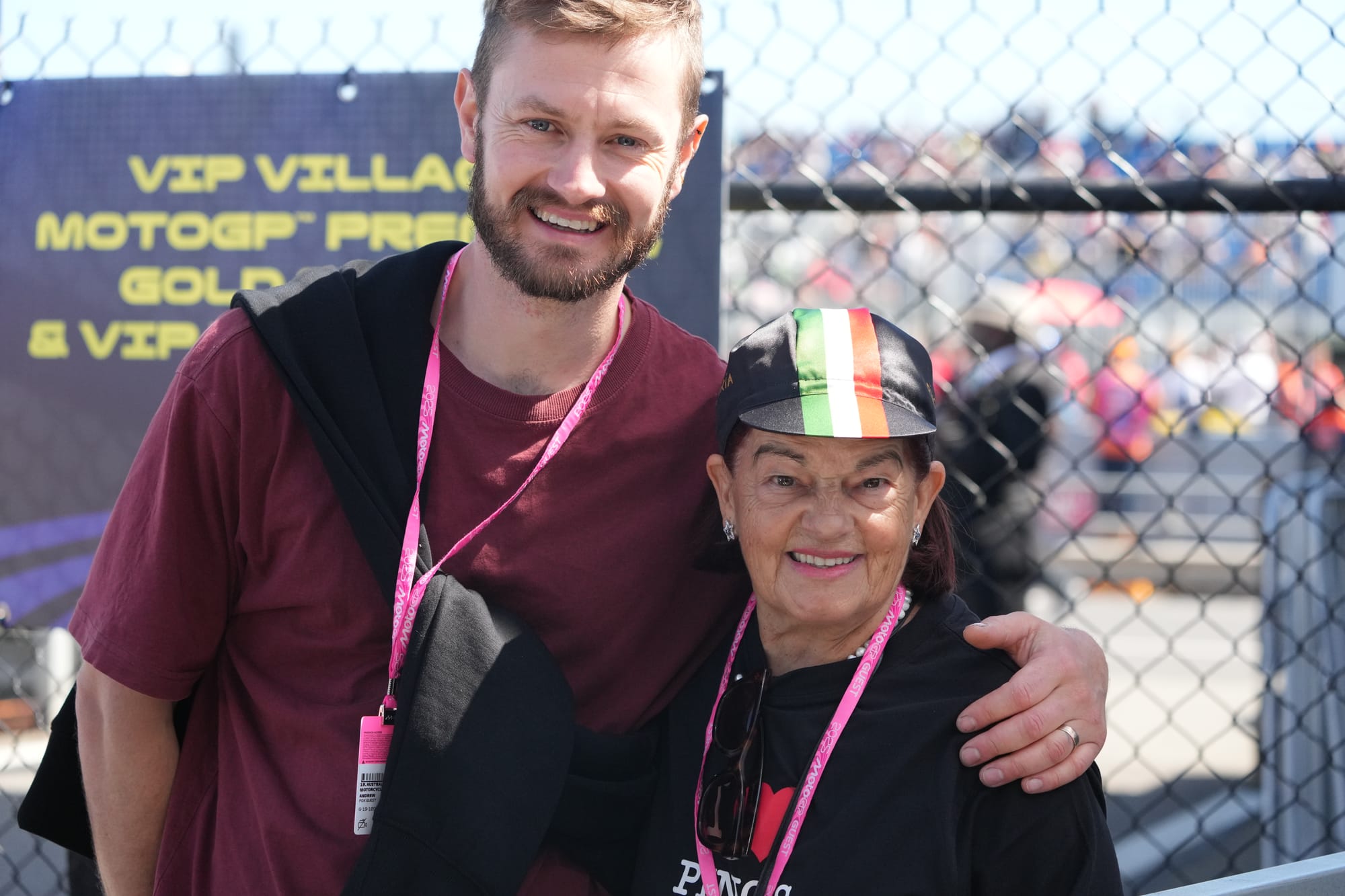 Rose Scarlato from Pino’s (right) with her son-in-law Gavin Wall. Photo: Nici Cahill, Snapshot Photography.
