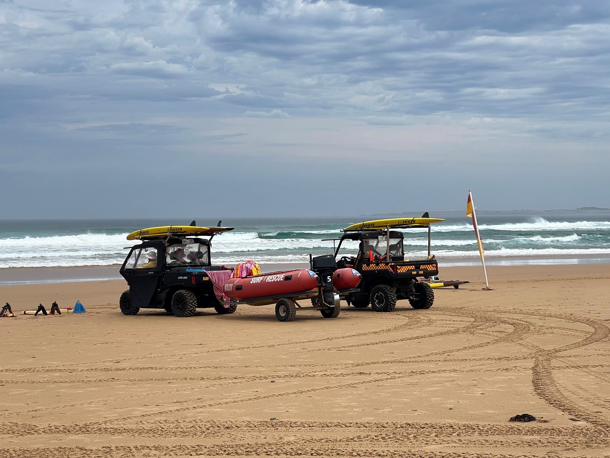 Stay safe between the flags