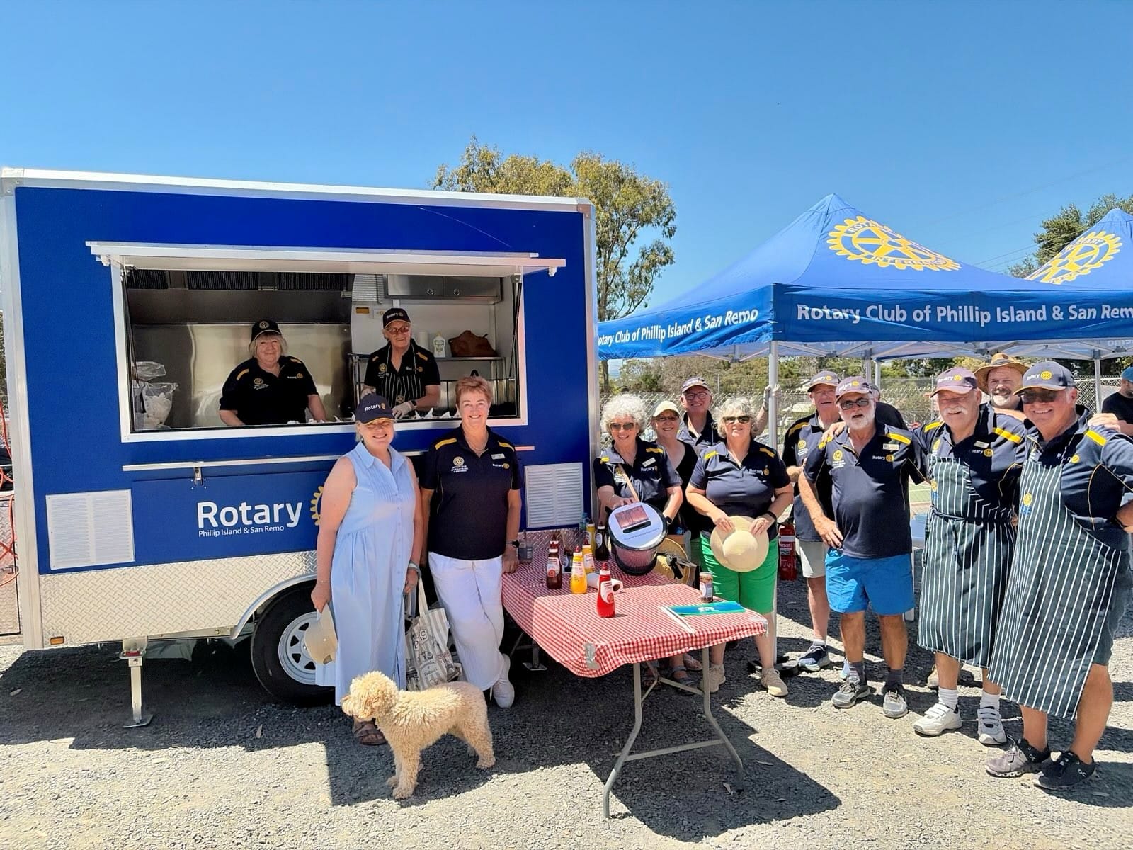 Local businesses power Rotary's new BBQ trailer
