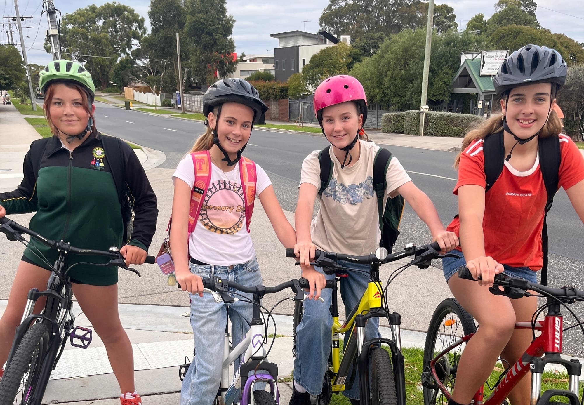 Riding to school in style