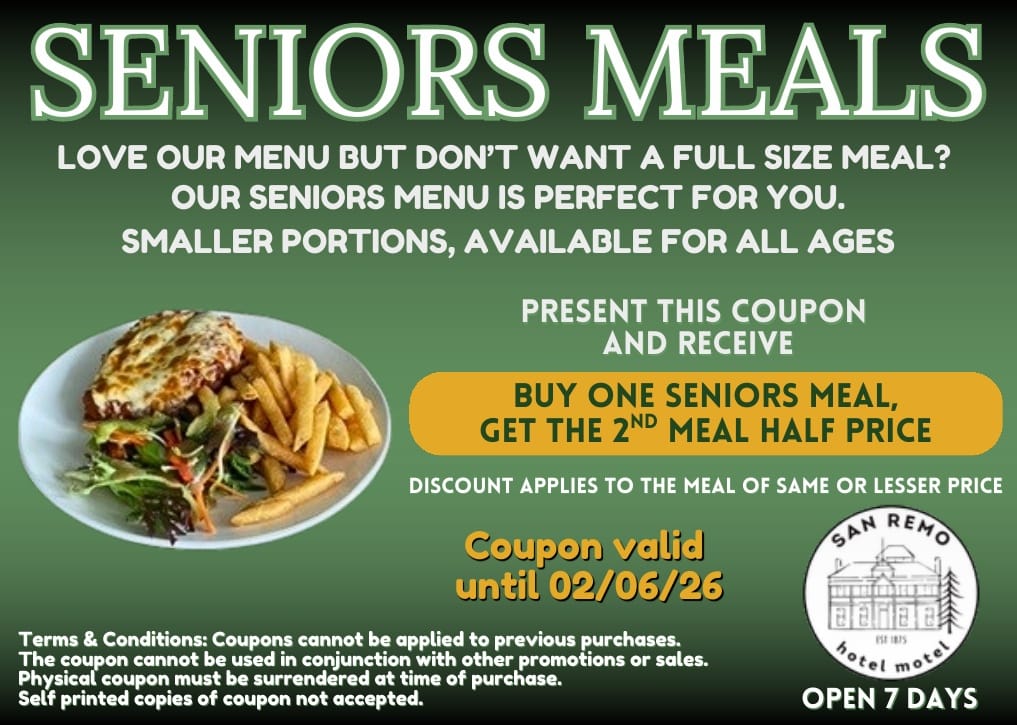 San Remo Hotel - Weekly What's On Offer