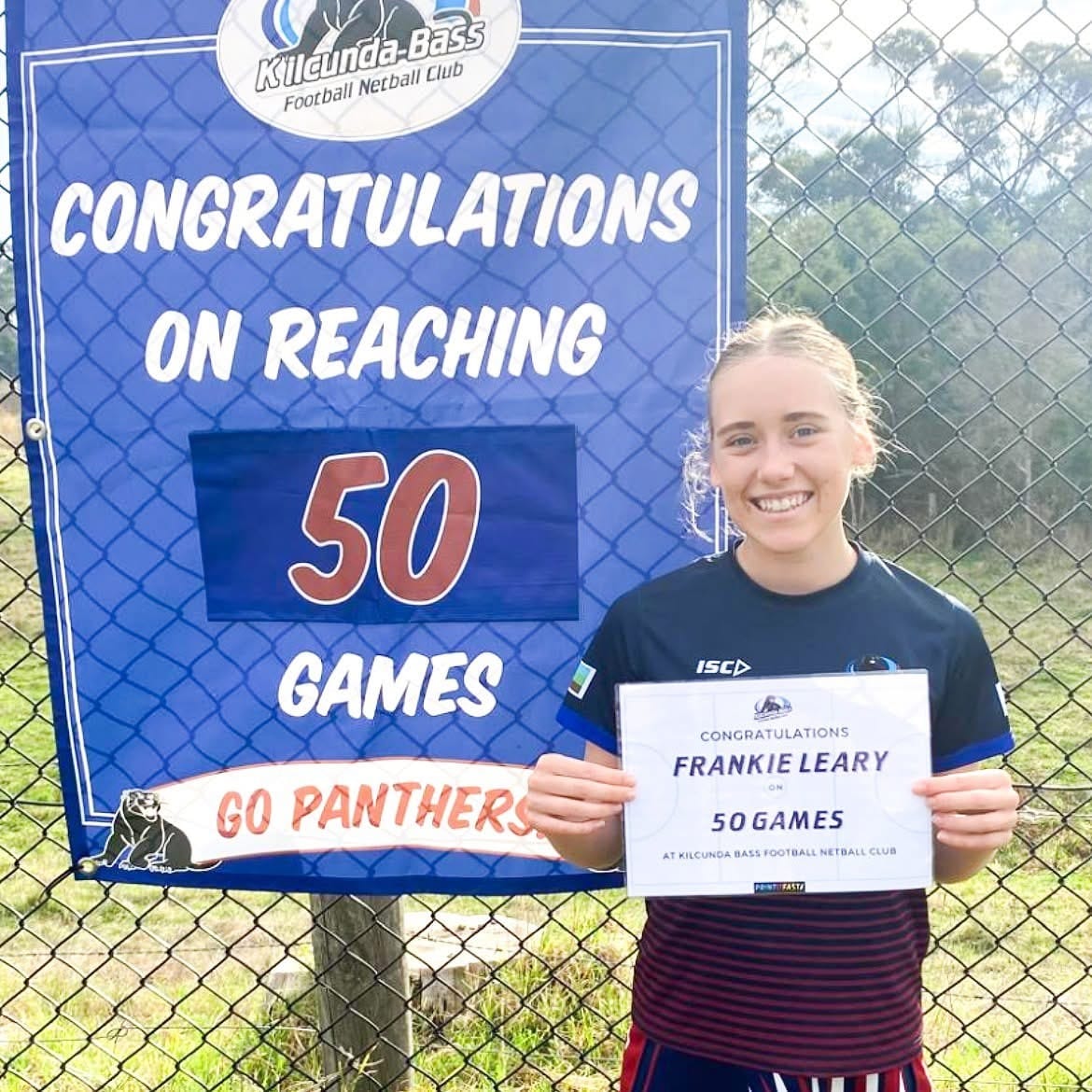 Netball Milestones for the Killy Bass team.
