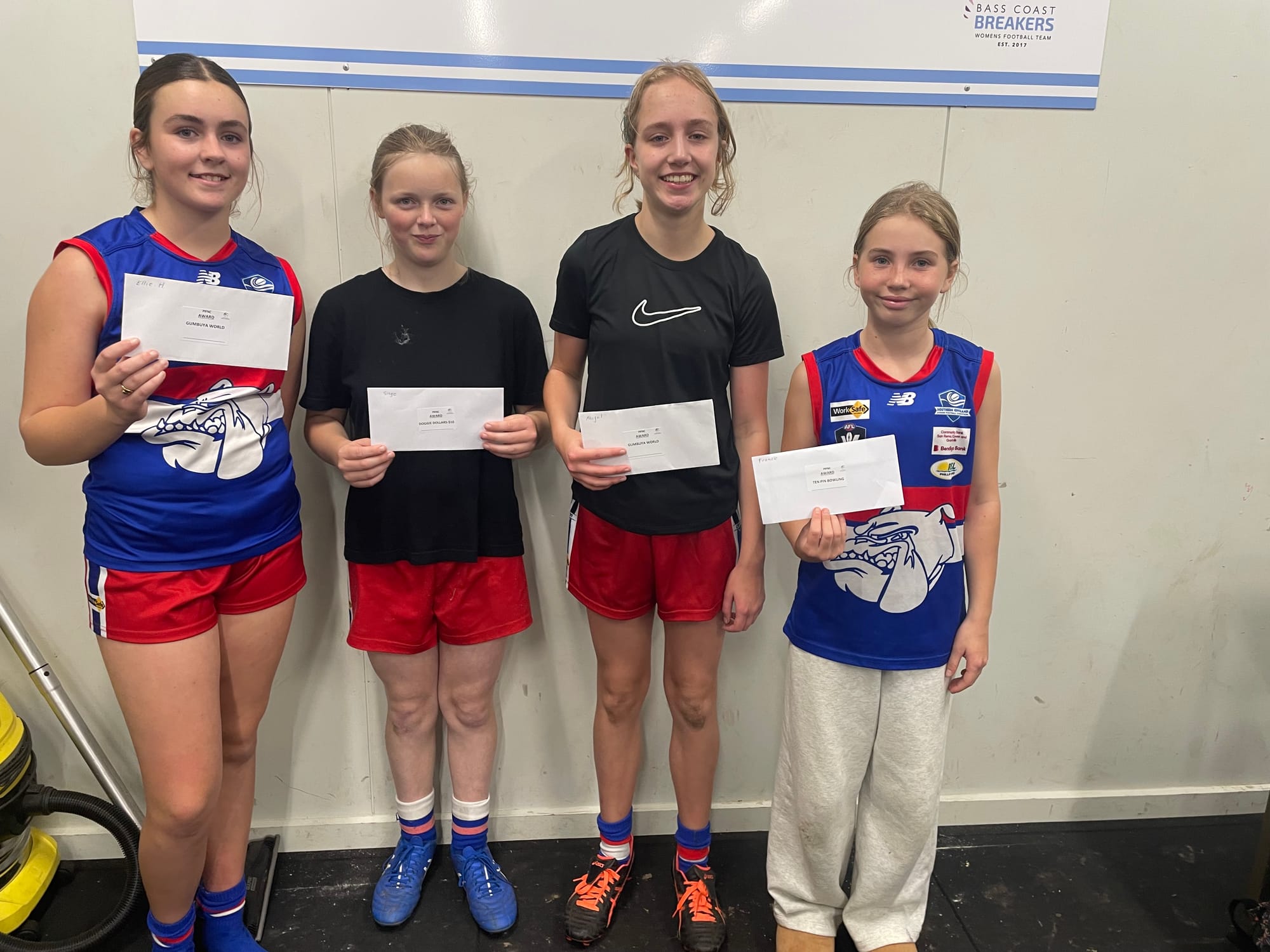 Juniors showing fantastic development.