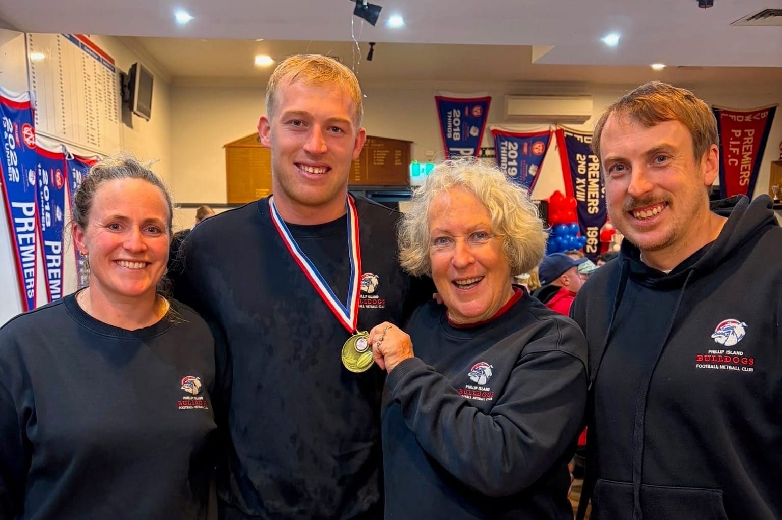 Footy medal awarded