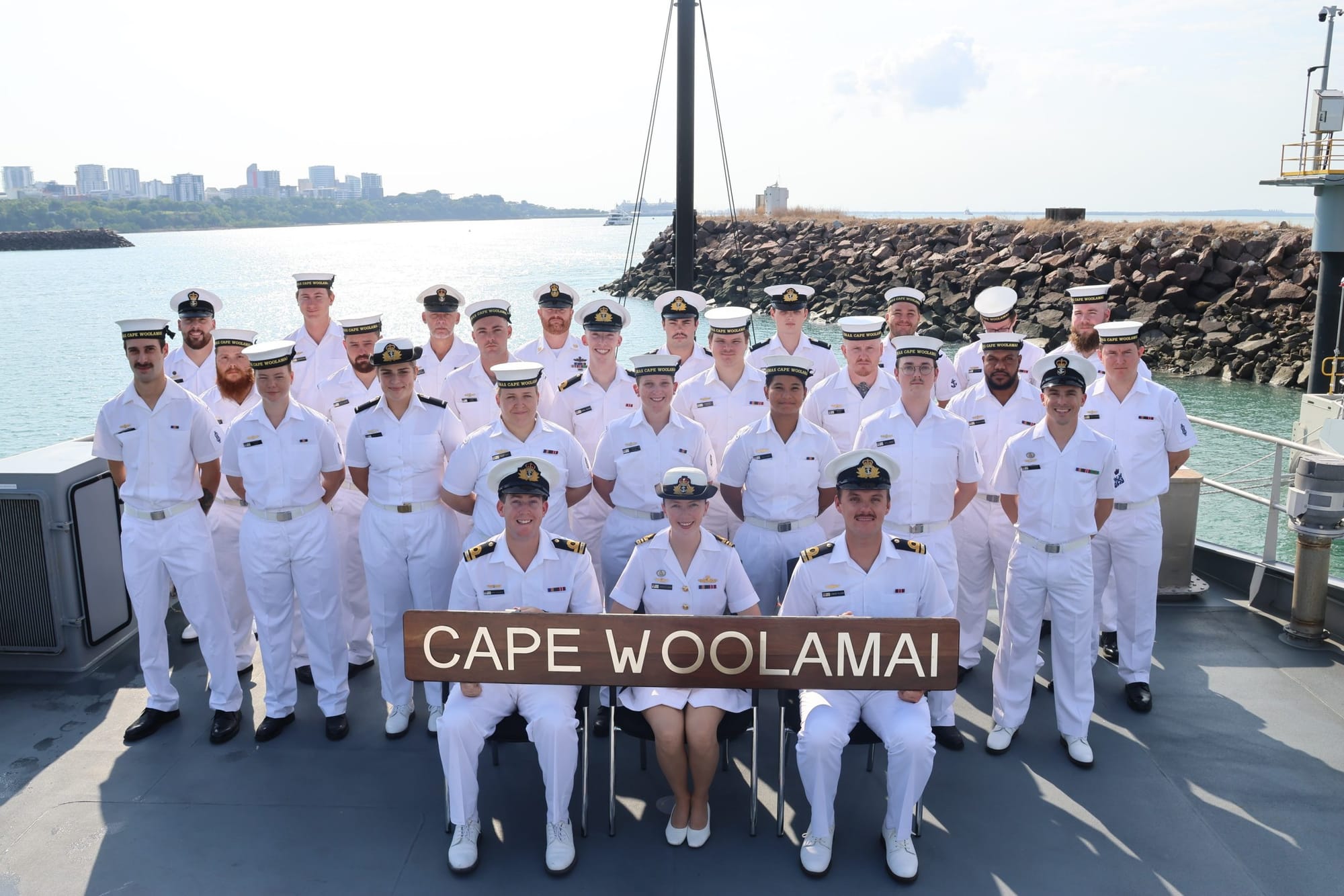 HMAS Cape Woolamai - Freedom of Entry march