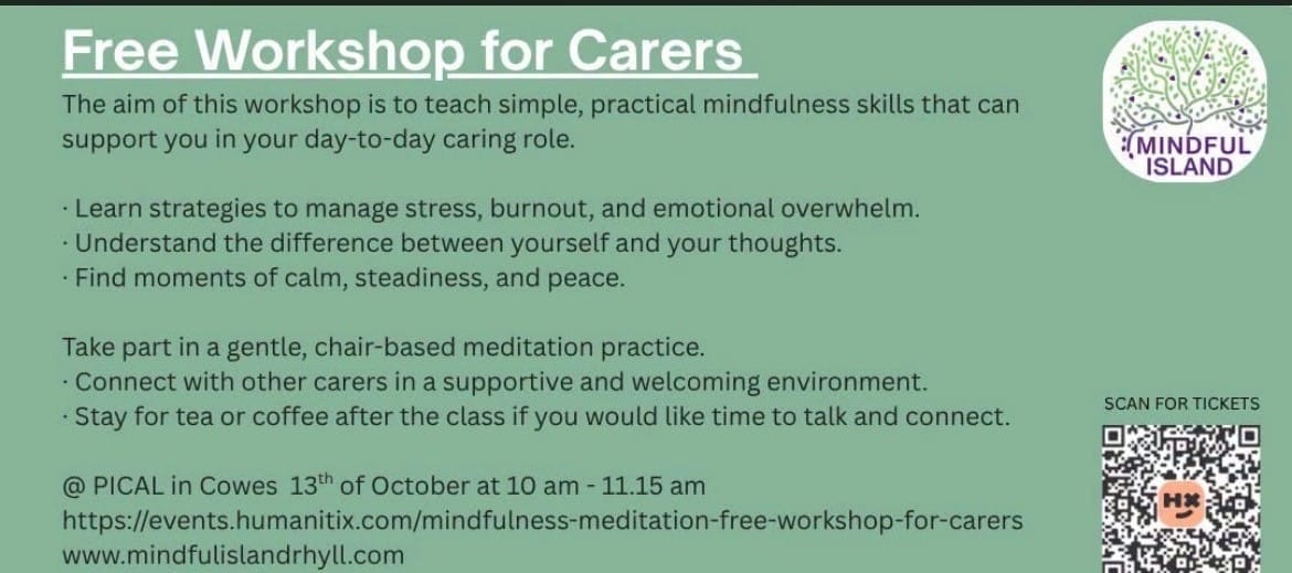 Carers Workshop - Free