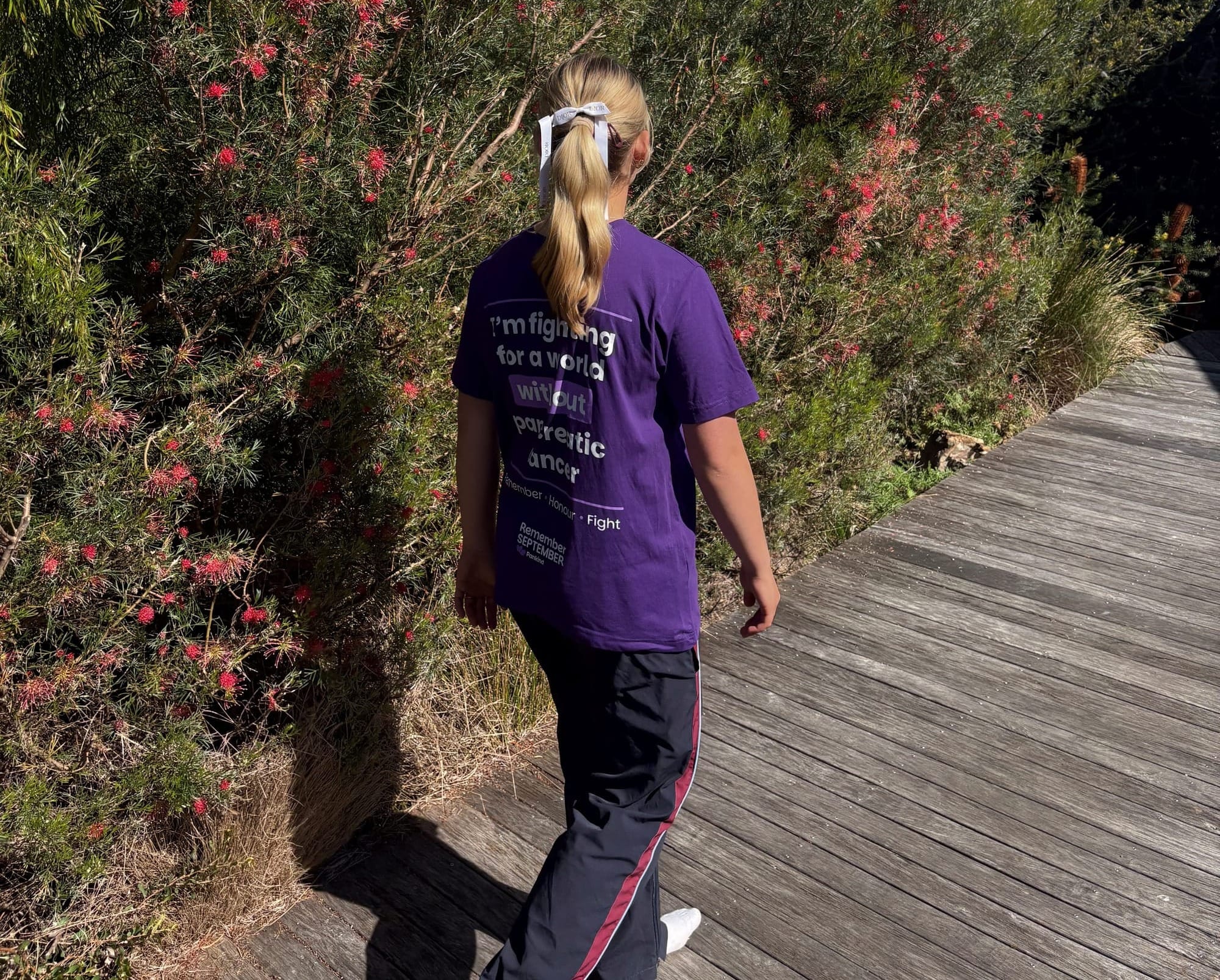 "Inspiring" teen going the distance