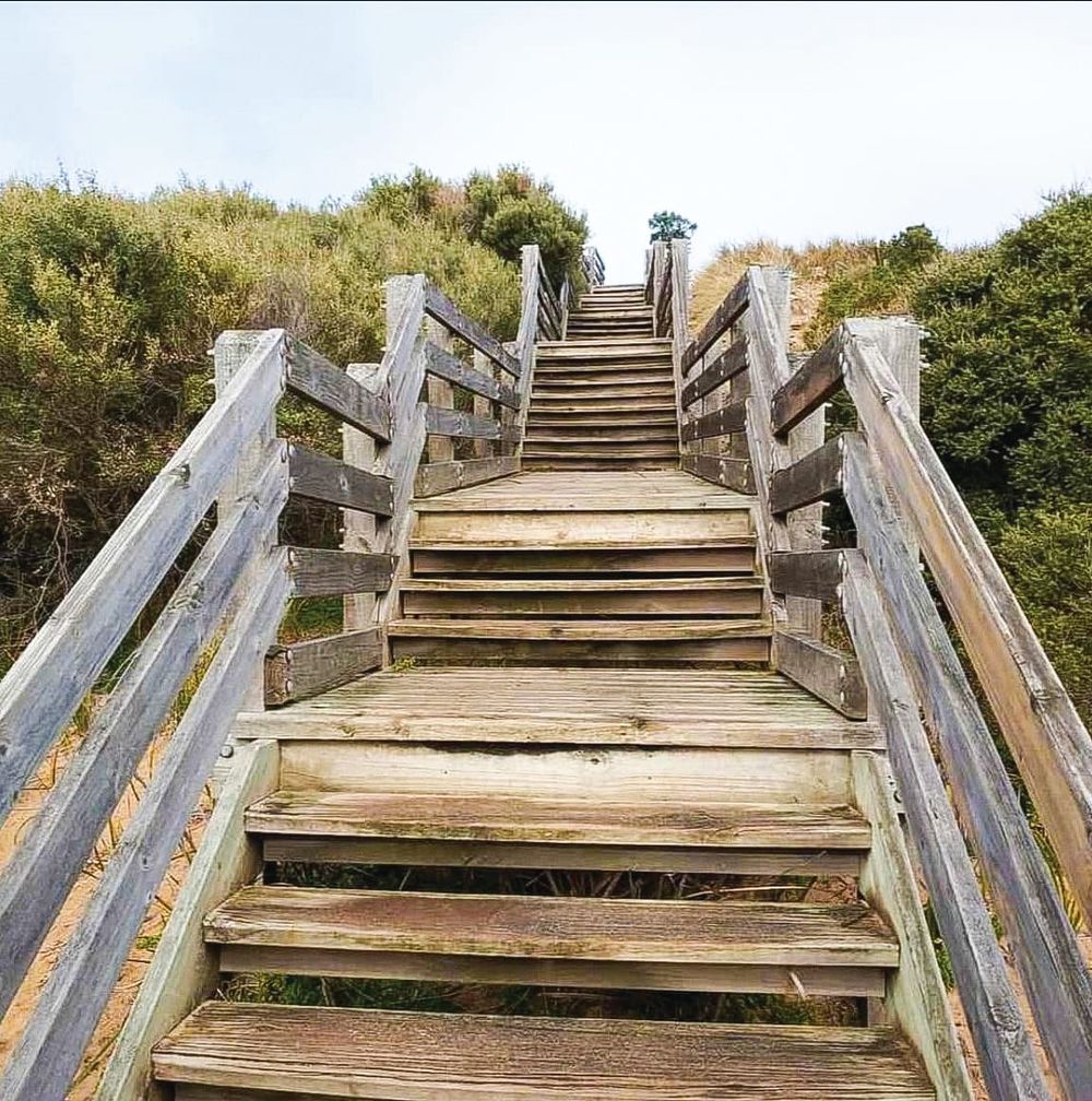 Forrest Caves stair repair post image