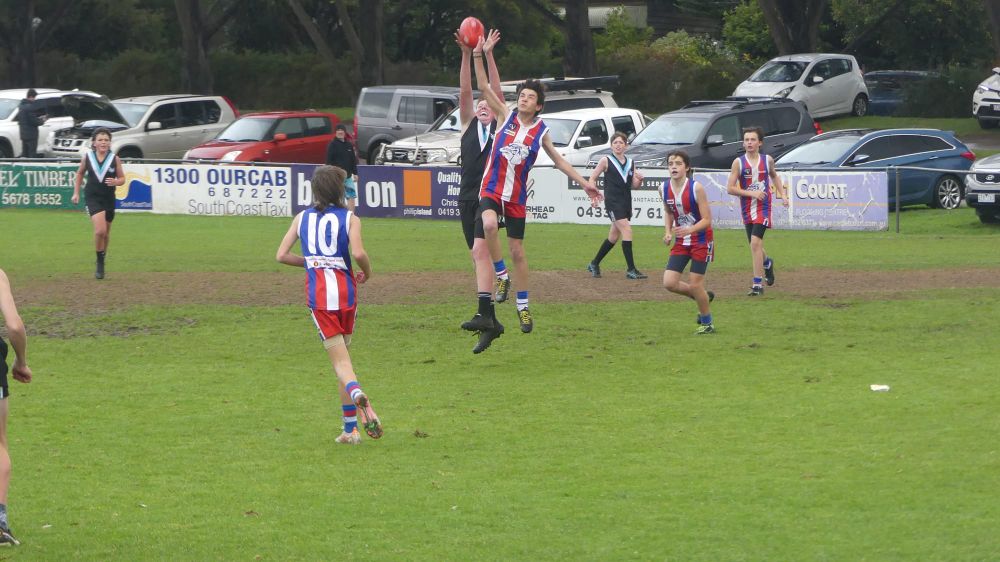 Wet and windy footy - U14 Blue vs Wonthaggi Power post image