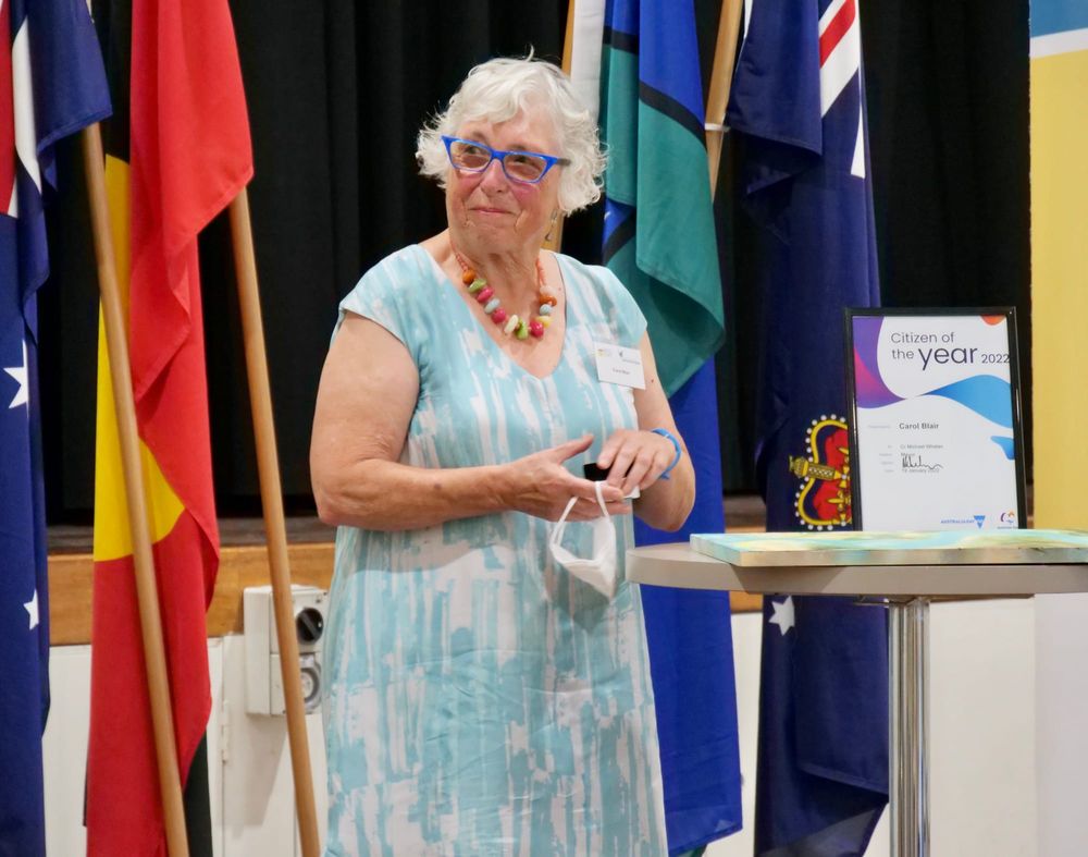 Congratulations Carol - our Citizen of the Year! post image