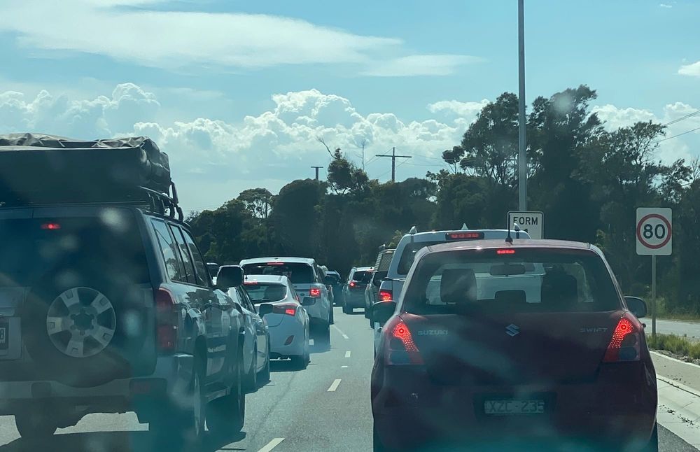 Traffic alert - bumper to bumper off the island post image