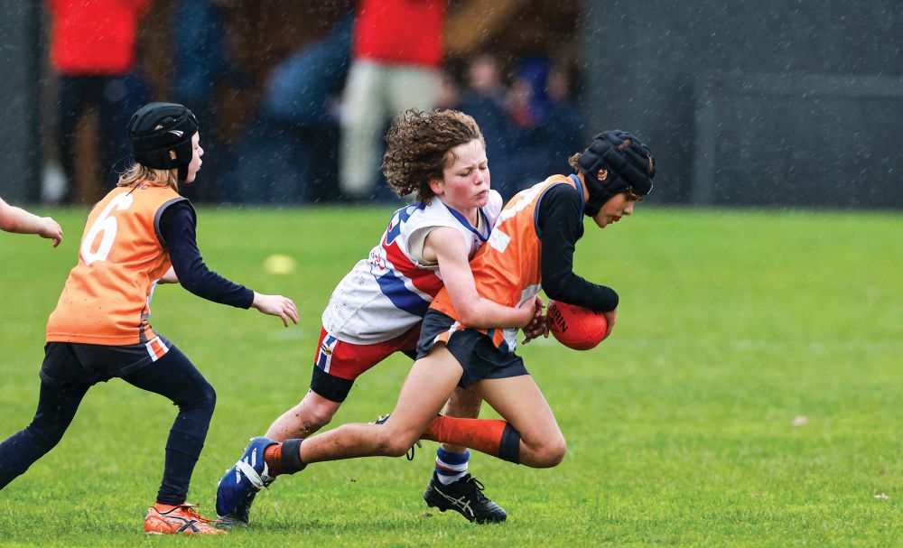 Wet and wild footy - U10 Red post image