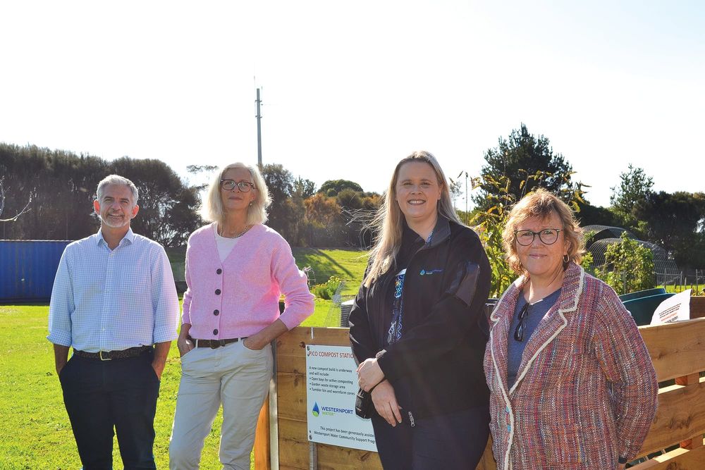 Community orchard completes compost station post image