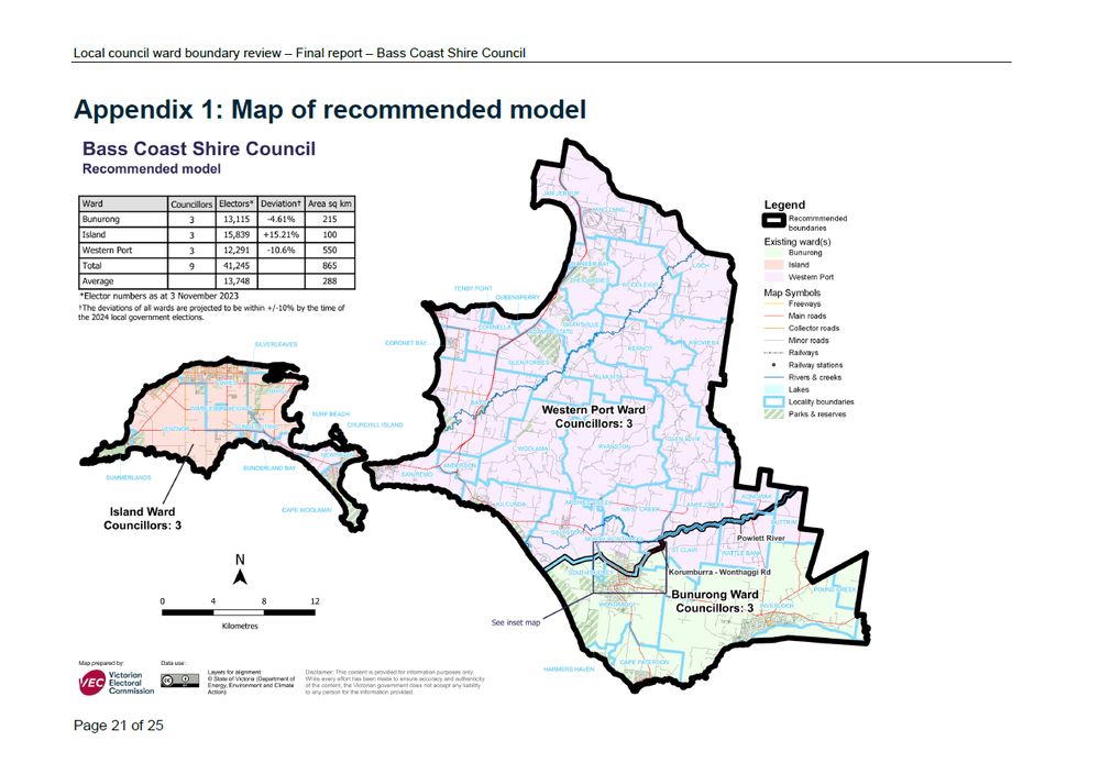 One ward for Phillip Island: new ward boundaries announced post image