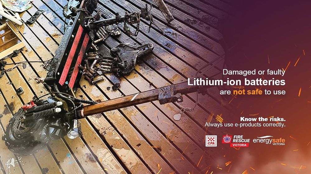 Lithium battery warning post image