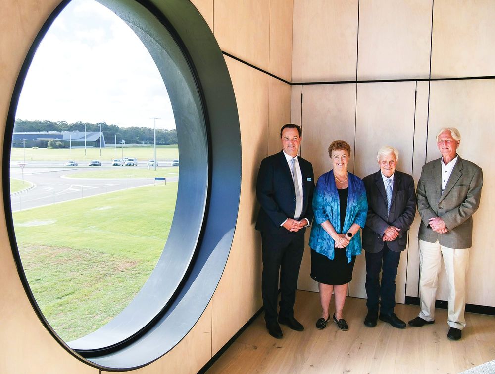 Former College principals visit new performing arts wing post image