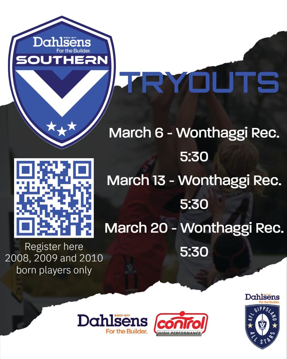 All Stars tryouts for 2008, 2009 and 2010 born players post image