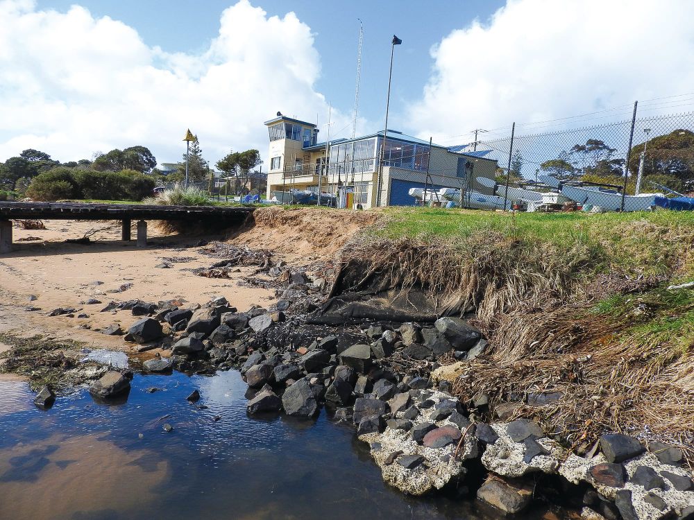 Yacht club may be forced to shrink from erosion post image