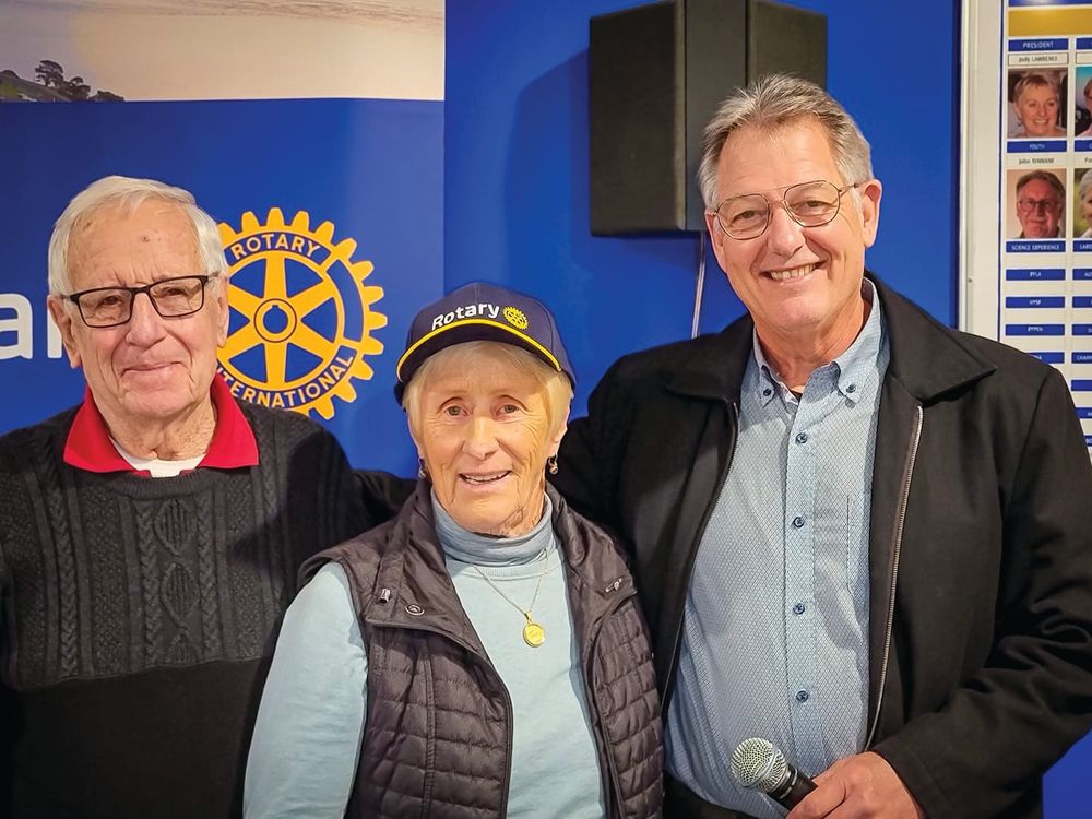 Rotary welcomes newest member post image