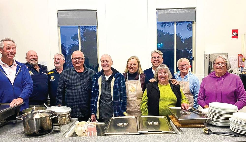 Rotary Club brings community spirit to Cowes community meal post image