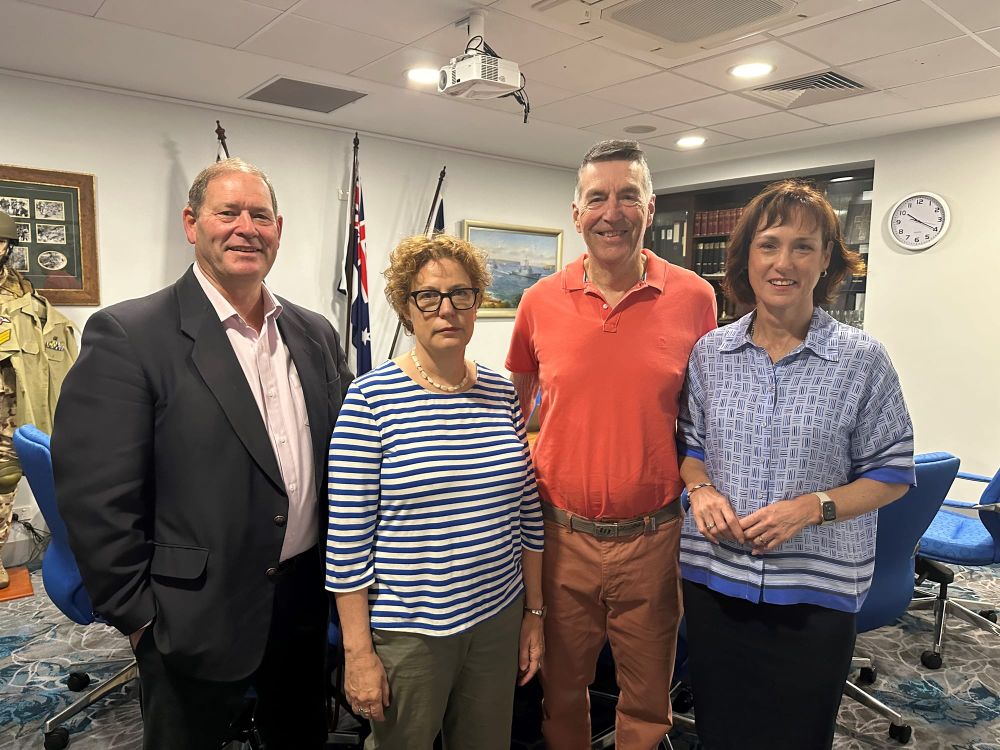 Nationals chat to locals post image