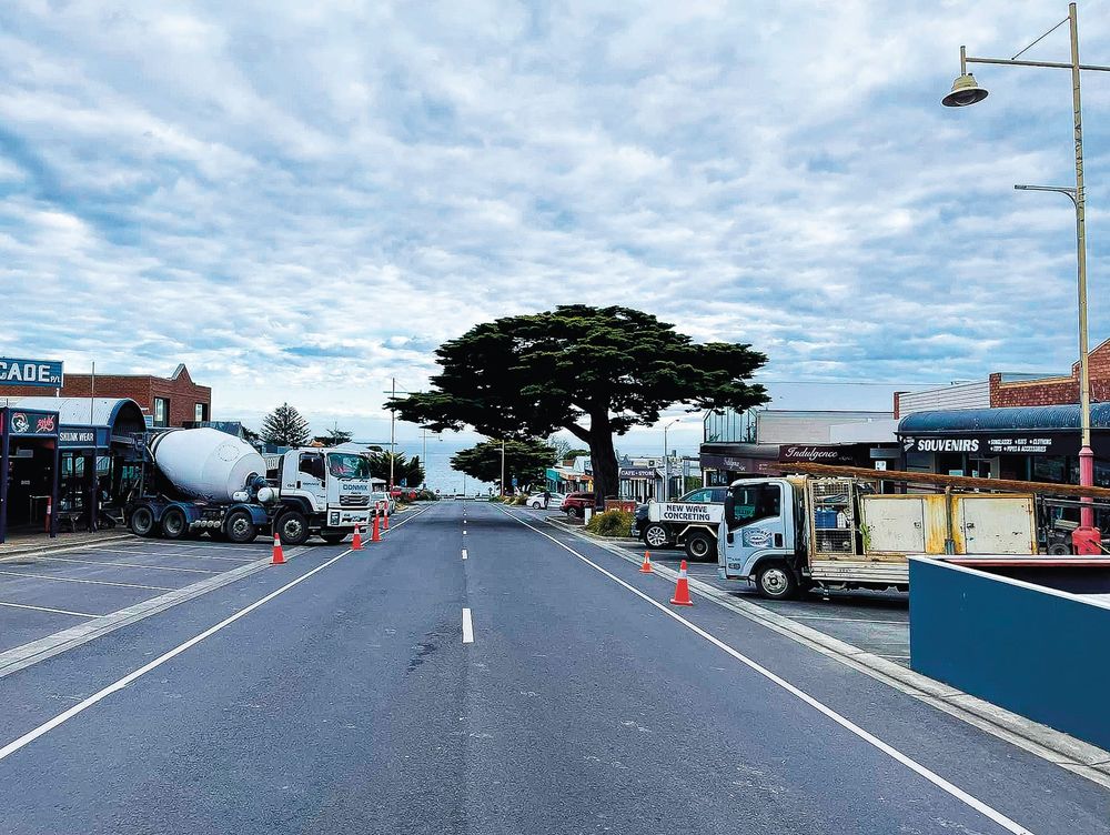 Concrete changes in Thompson Avenue post image