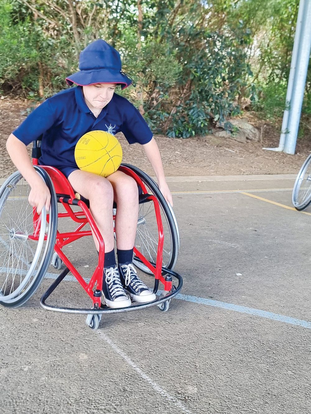 Students experience wheelchair basketball post image