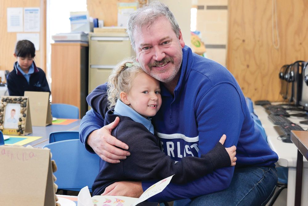 Dads and donuts at Newhaven College post image
