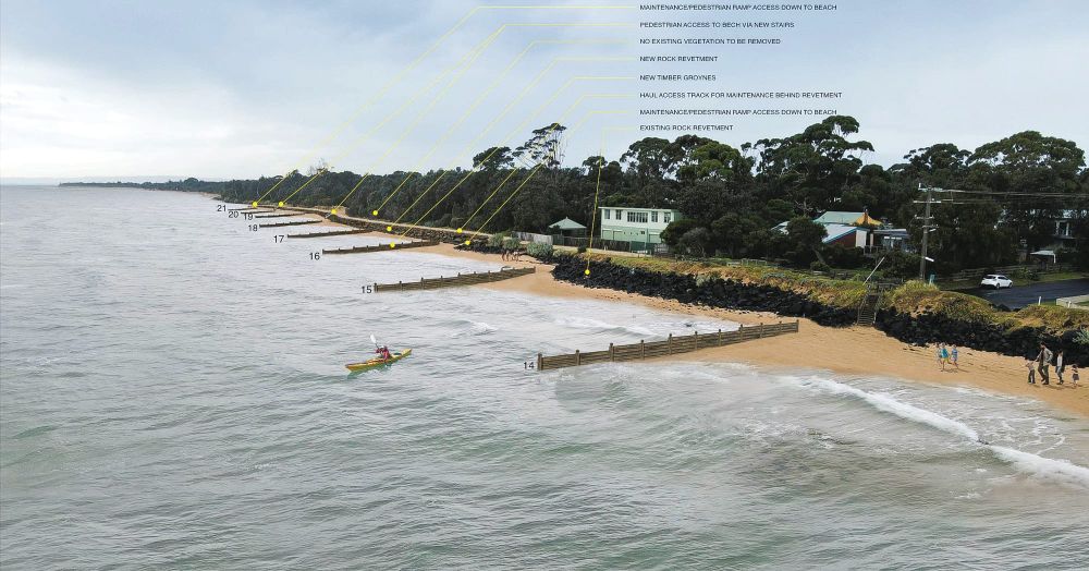 Avoid Cowes east beach during wall construction post image