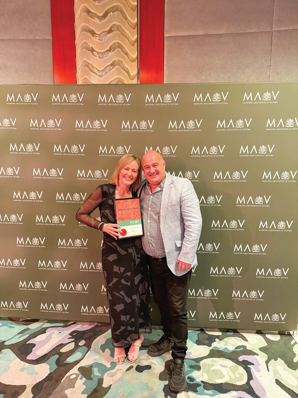 Halstead honoured with MAV service award post image