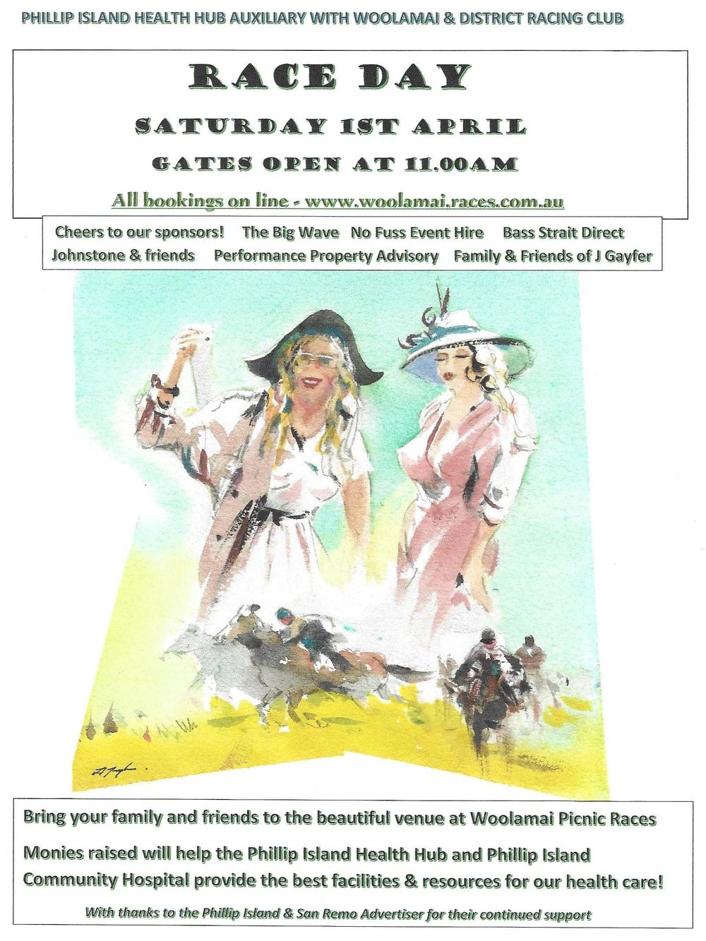 Phillip Island Health Hub Auxiliary Race Day post image