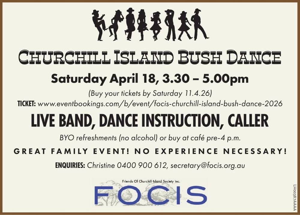 Churchill Island Bush Dance 18th April post image