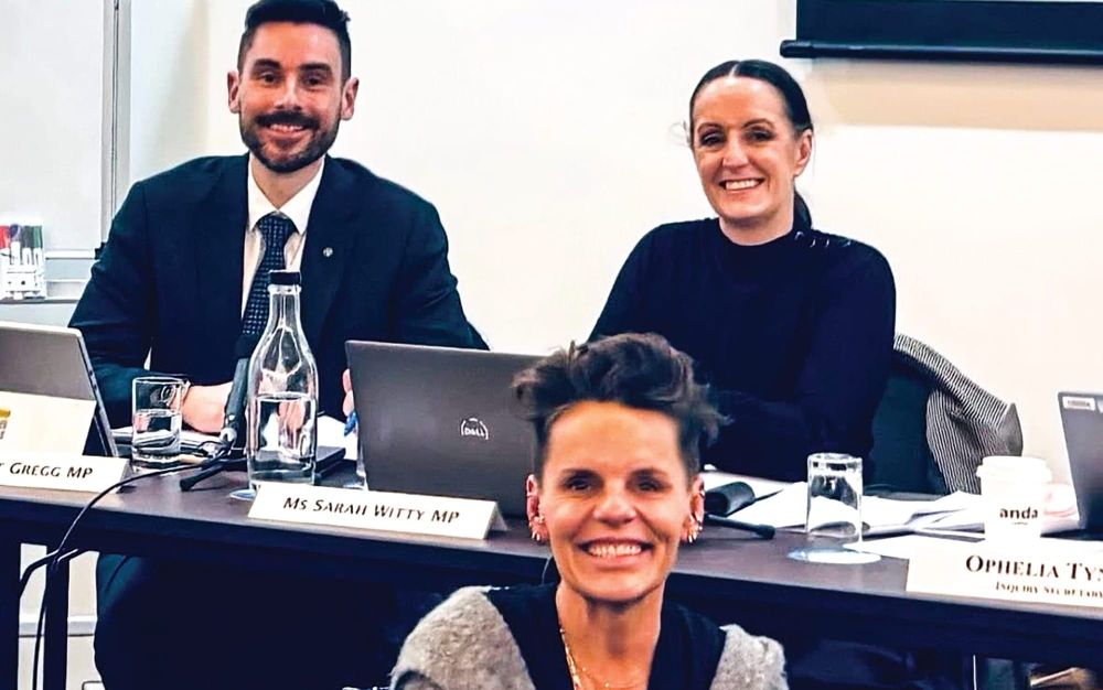 Change for Sam at Canberra parliament inquiry post image