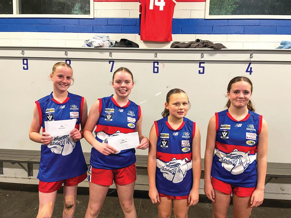 The U14 girls footy team worked hard and never gave up. post image