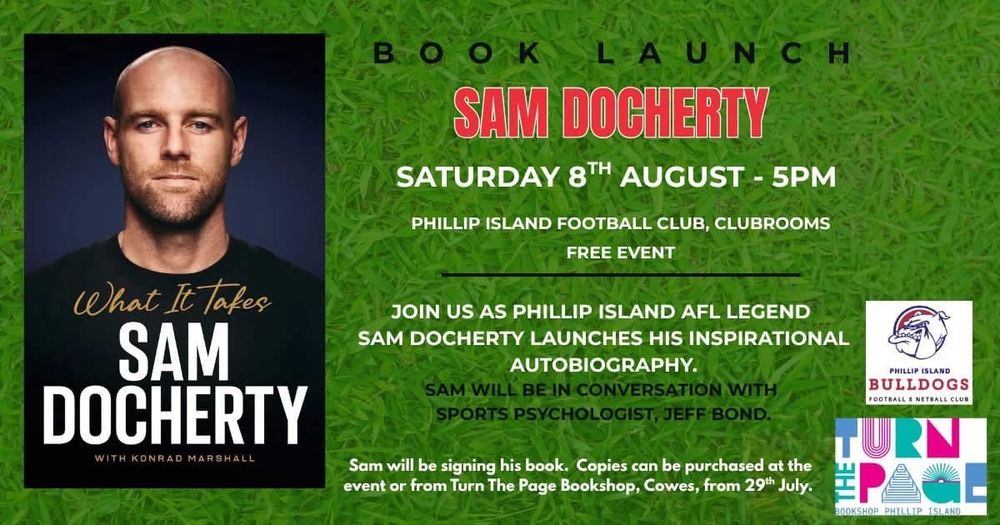 Sam Docherty – What It Takes Book Launch post image