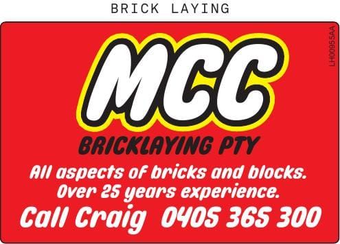 MCC Bricklaying Pty post image