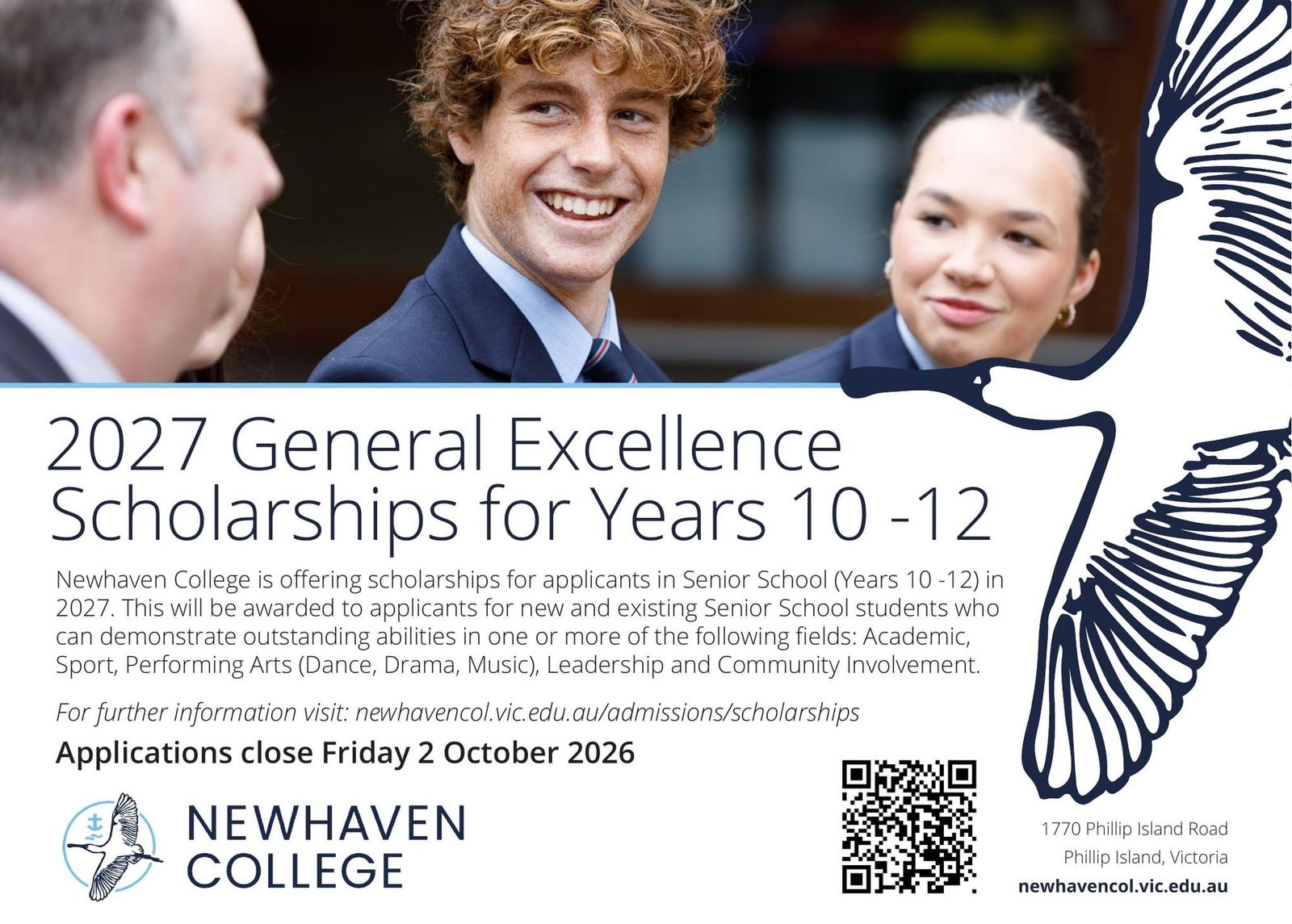 2027 General Excellence Scholarships – Newhaven College post image