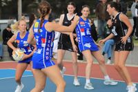 A Grade Island netballers in action on the court against Dalyston post image