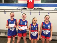 The U14 girls footy team worked hard and never gave up. post image