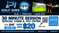 PI Golf Sims – 30 Minute Come & Try Special post image