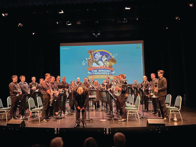 Wallace and Gromit, played by a big band post image