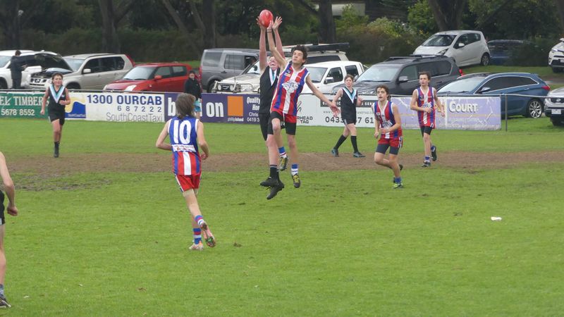 Wet and windy footy - U14 Blue vs Wonthaggi Power post image