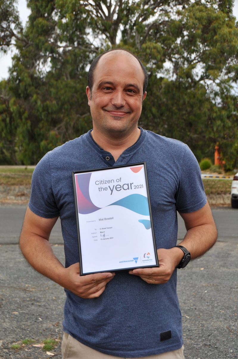 Congratulations Mat - Citizen of the Year! post image