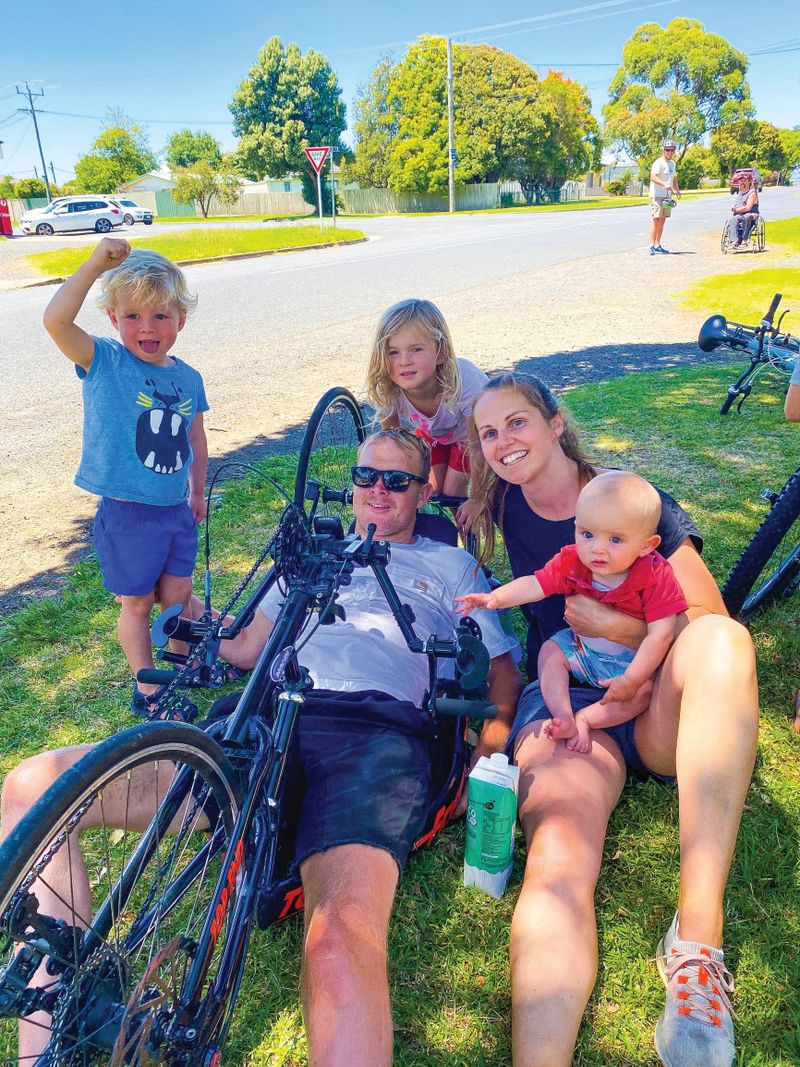 Beau hand cycles 100km for charity post image