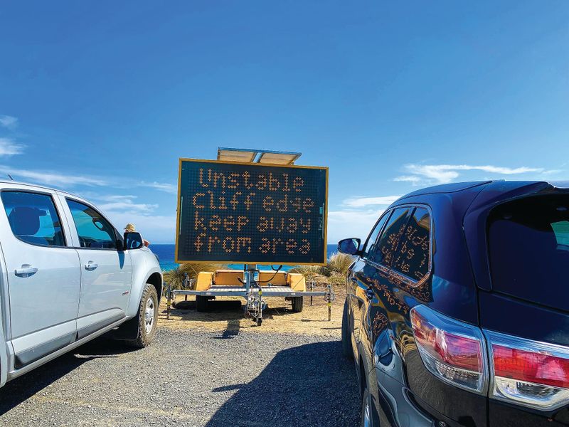 Cliff collapse concerns at Crazy Birds post image