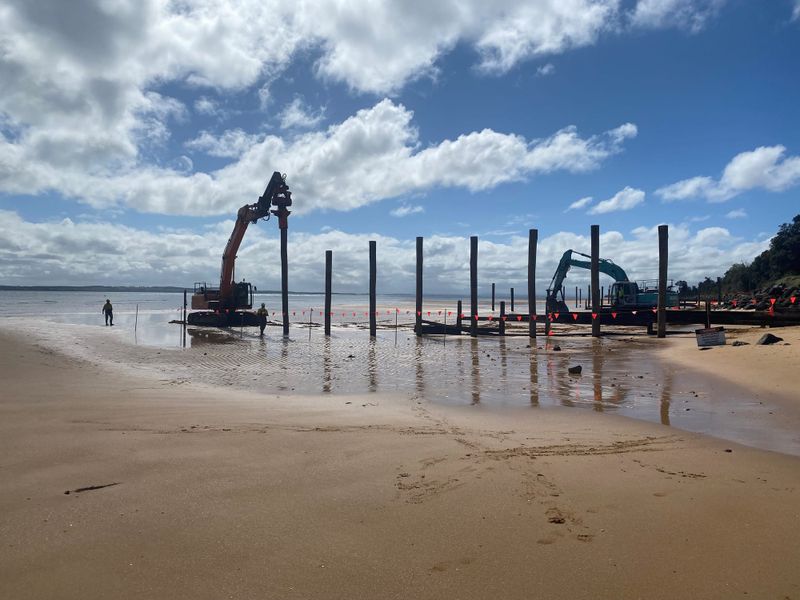 Foreshore work in full swing post image