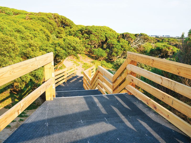Forrest Caves car park and beach stairway closed post image