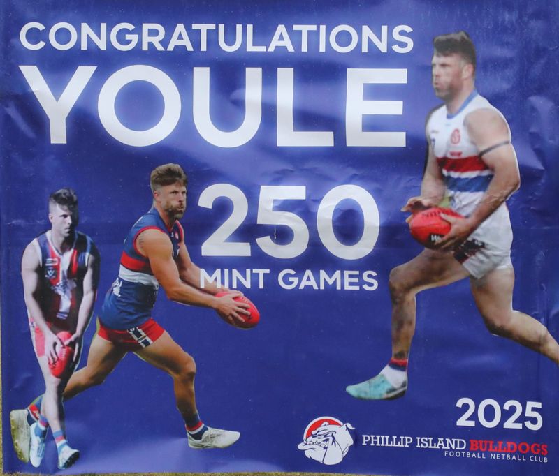 Celebrations for Jamie Youle's 250th game post image