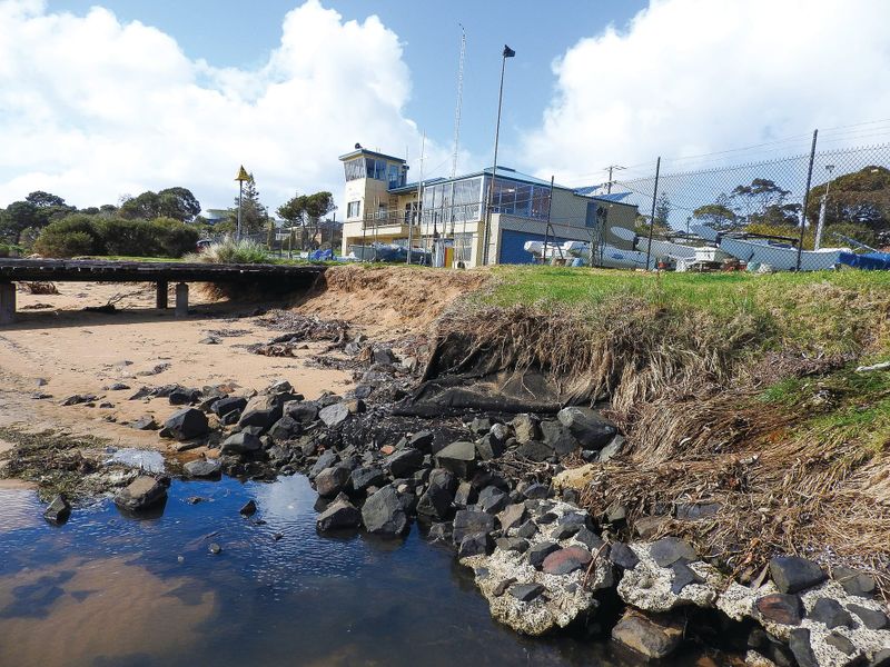Yacht club may be forced to shrink from erosion post image